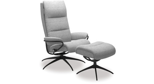 Stressless® Tokyo Fabric Recliner - High Back/Star Base Stressless® Tokyo Fabric Recliner - High Back/Star Base